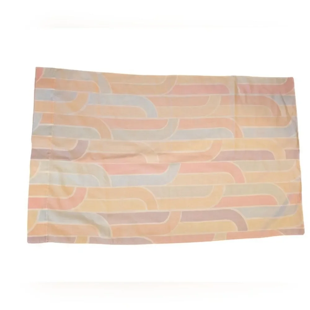 Vintage pastel Rainbow arch geometric print pillowcase‎ kawaii